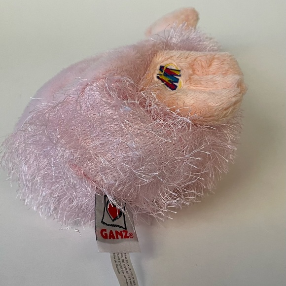 4 Ganz plush animals. Lion, dog, elephant and a pink googles (platypus) - Picture 13 of 16